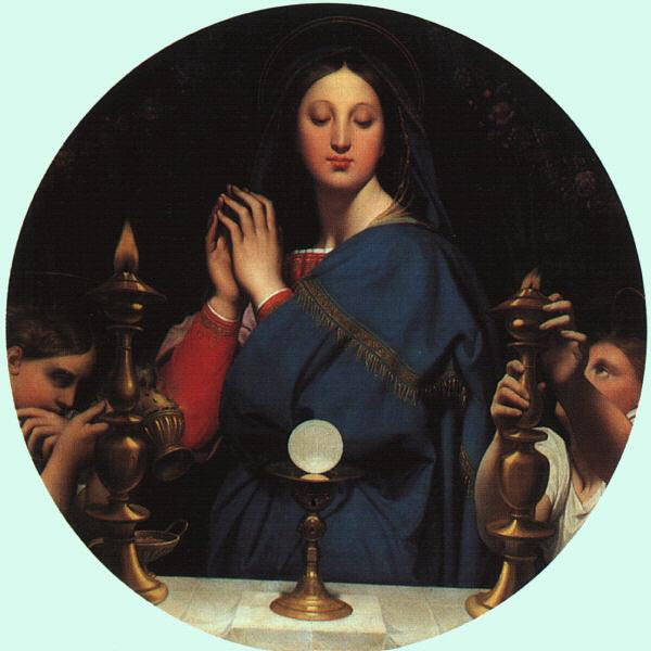 Jean-Auguste Dominique Ingres The Virgin with the Host Sweden oil painting art